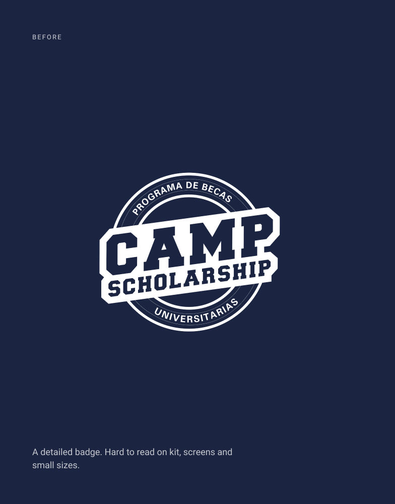 CAMP Scholarship, brand identity, image 2