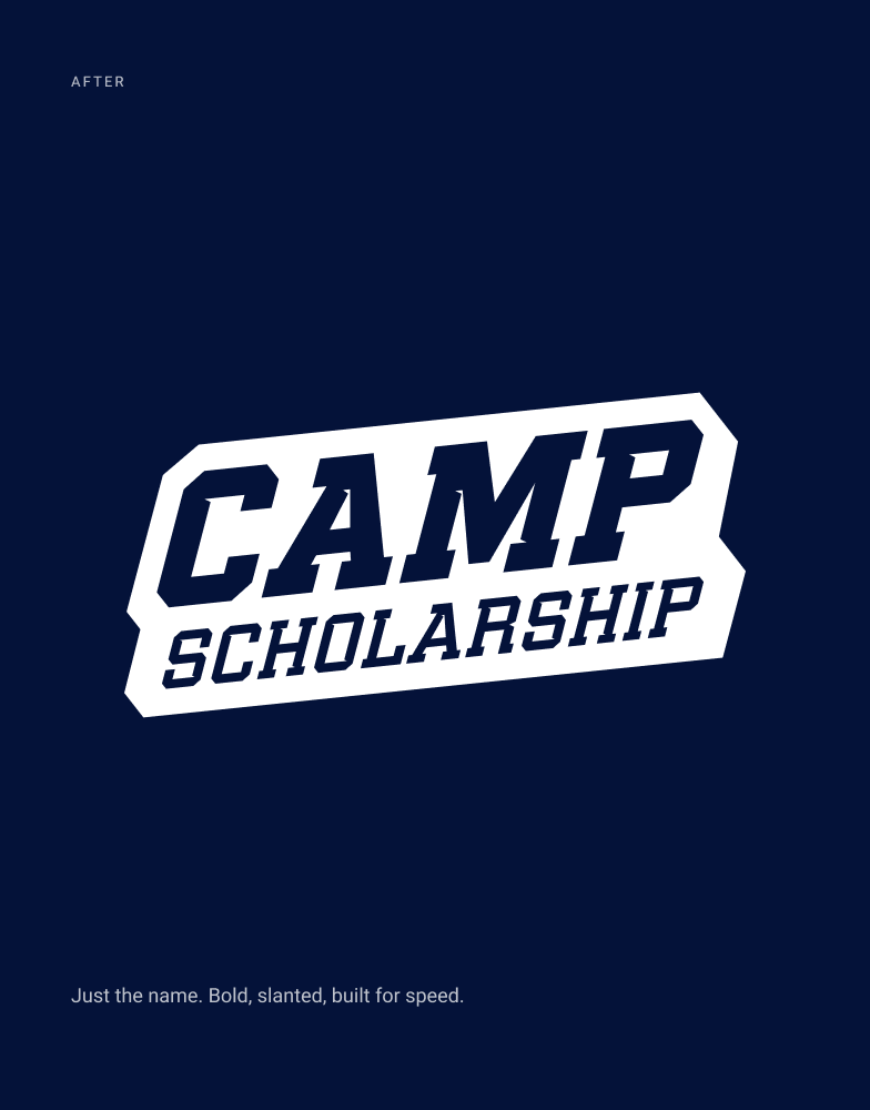 CAMP Scholarship, brand identity, image 3