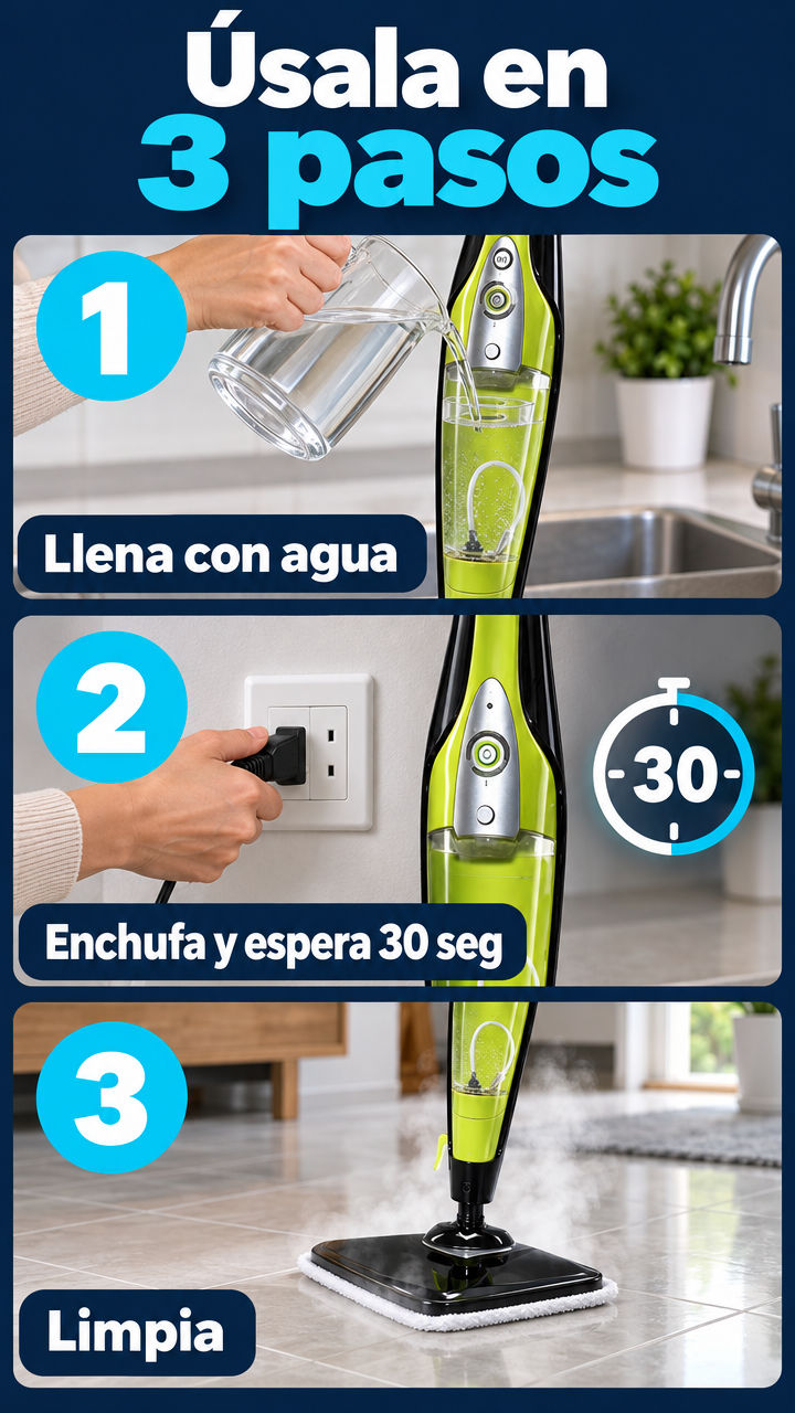 Úsala en 3 pasos