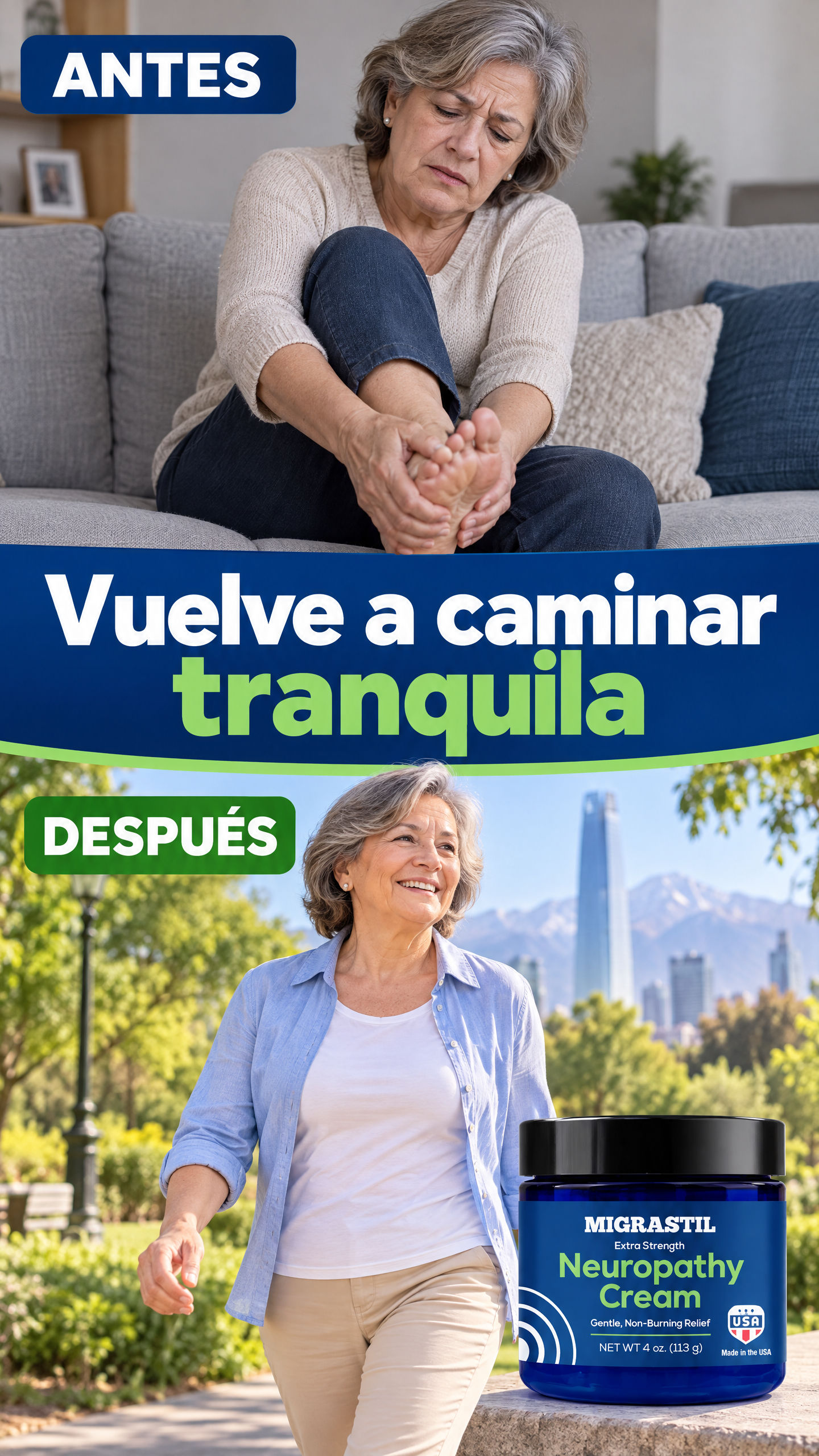 Vuelve a caminar tranquila
