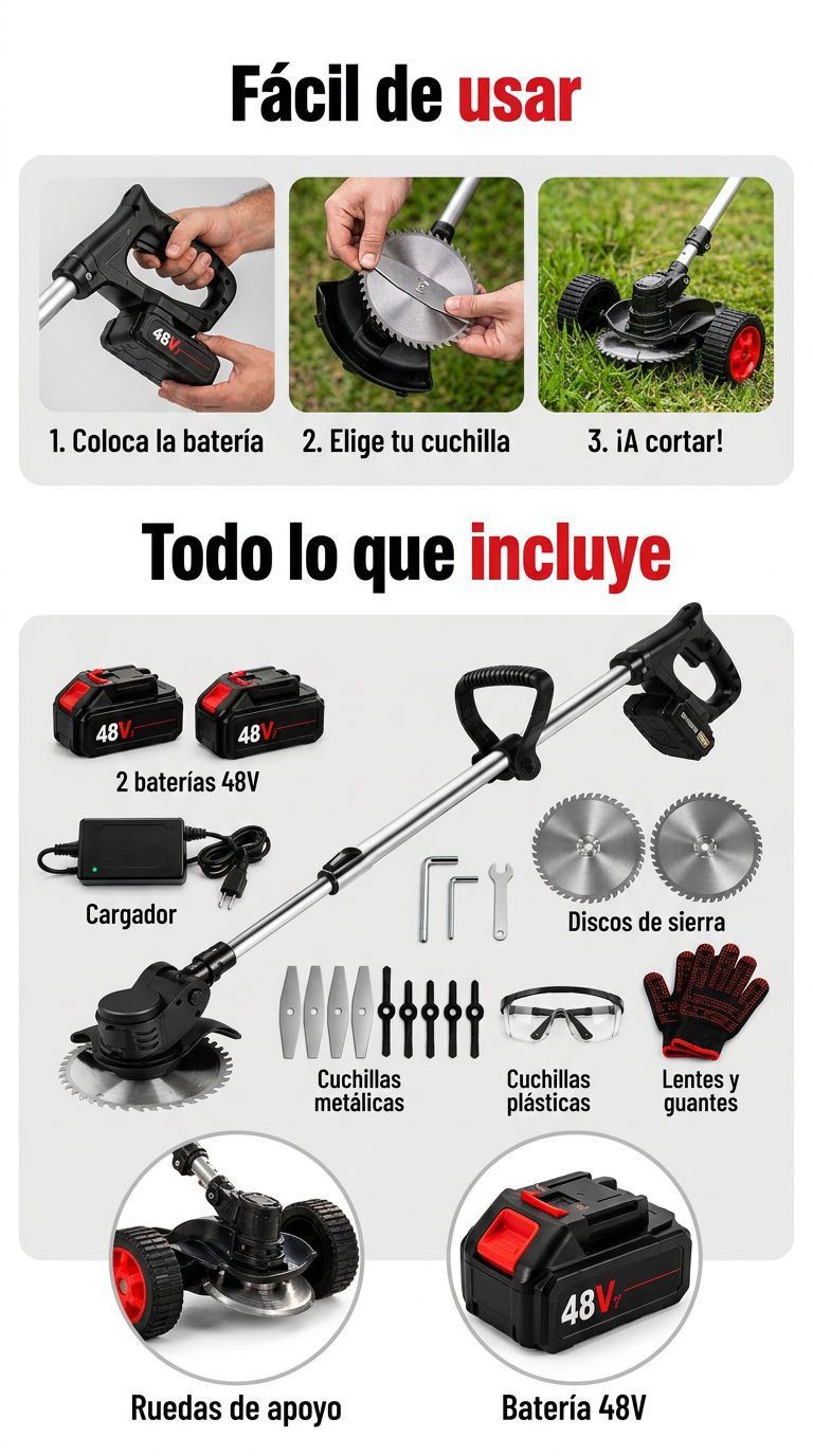 Fácil de usar y todo lo que incluye