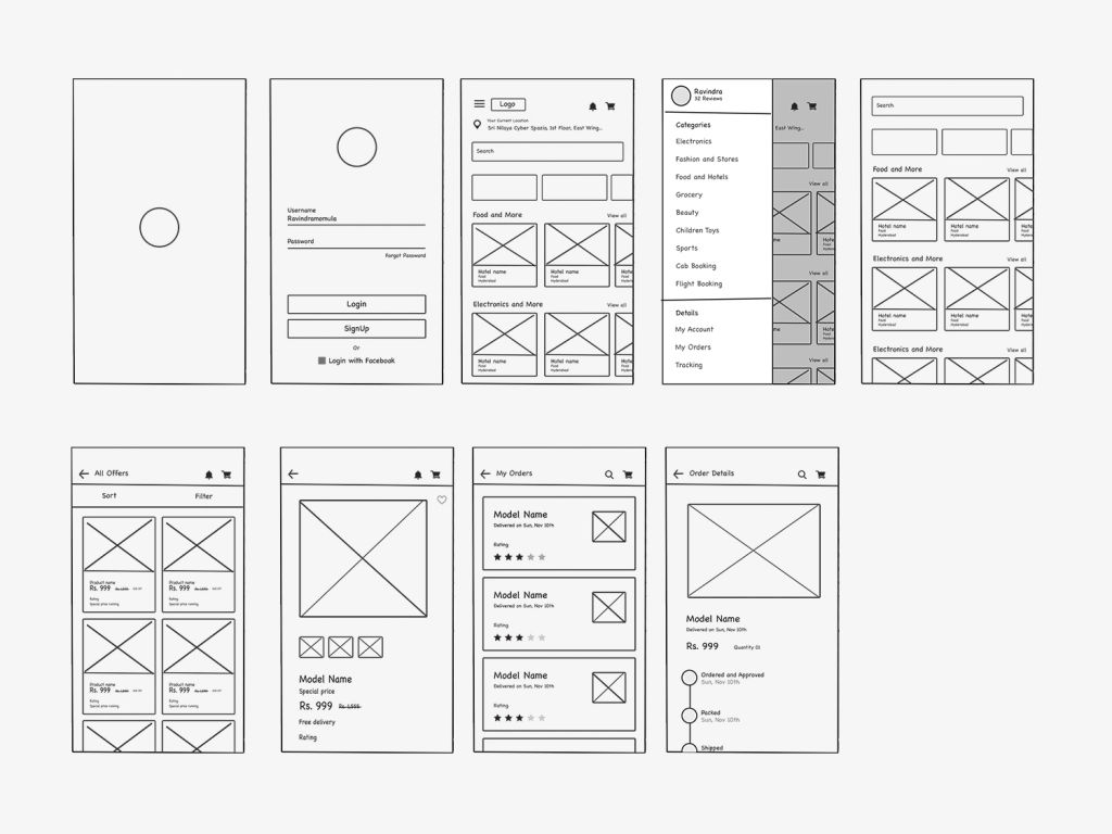 Wireframe Sketch