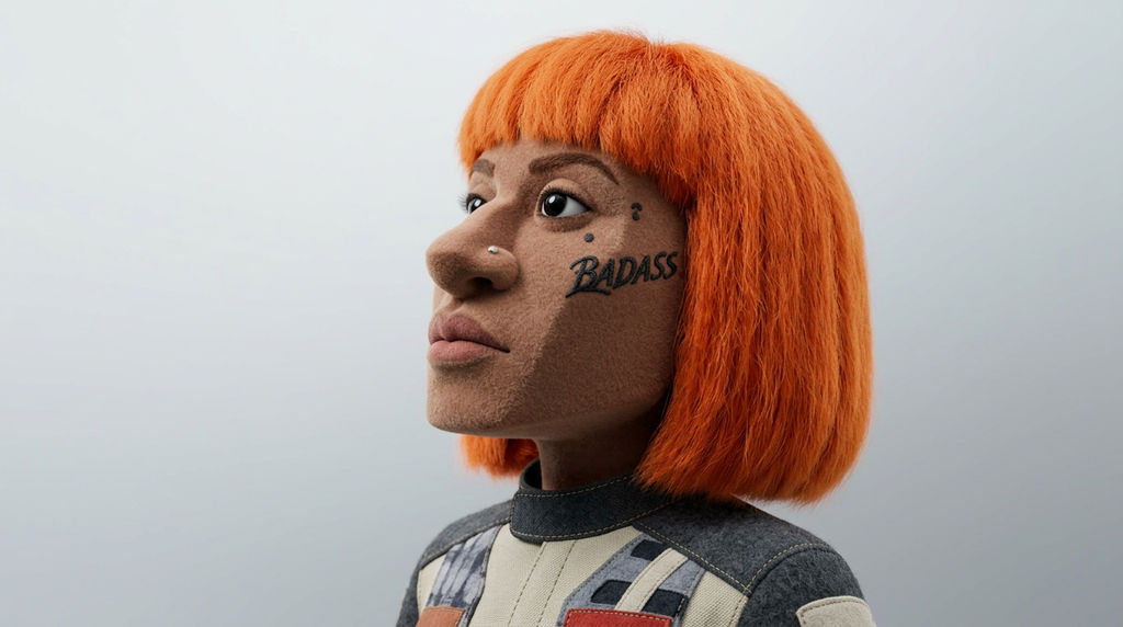 Felted Textile Caricature Style