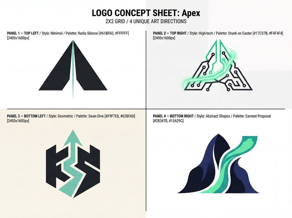 2x2 Logo Concept Sheet