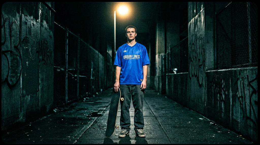 Silhouetted Figure Landscape