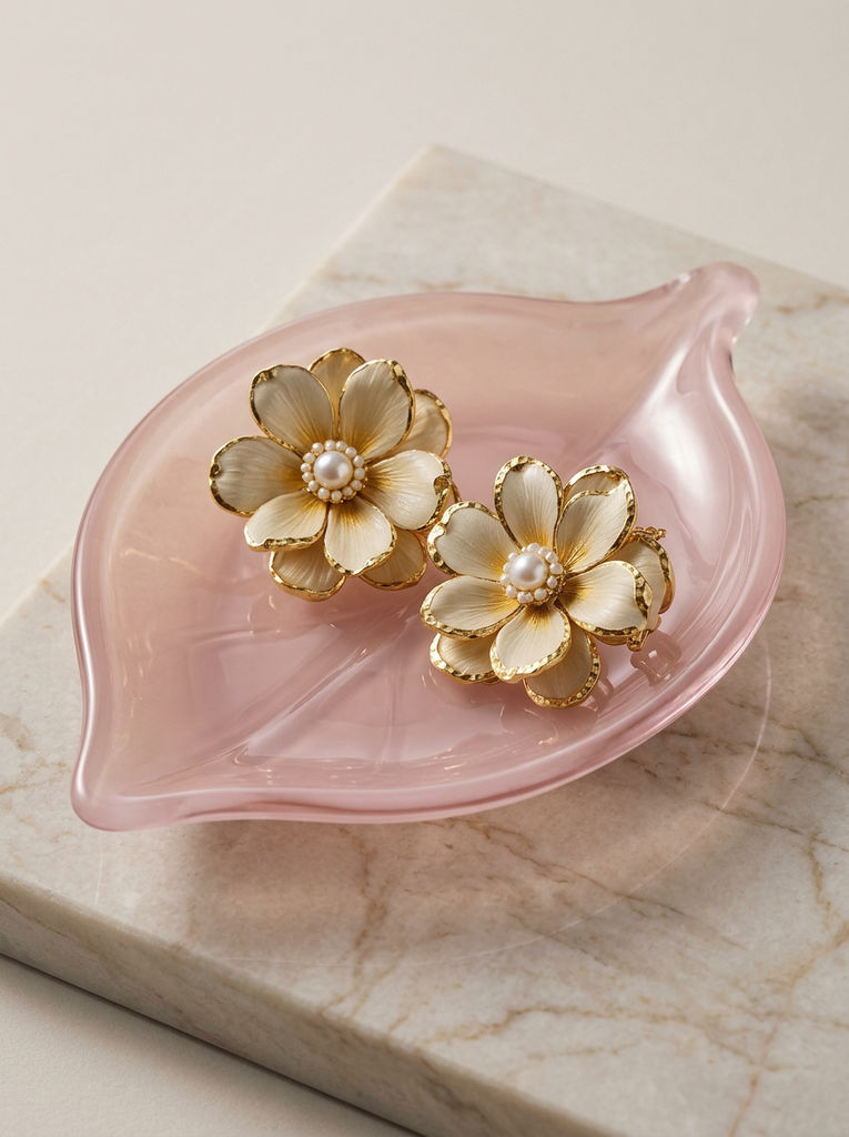 Output Earring on a Dish