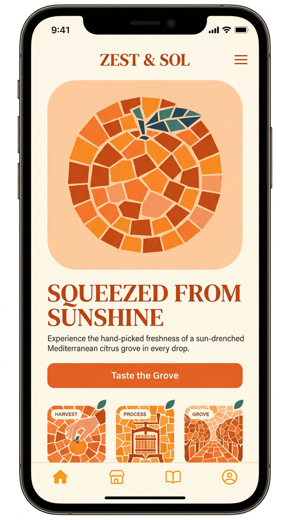 Landing Page Mockup (Mobile)