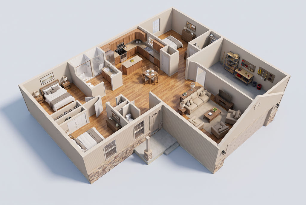 3D Cutaway